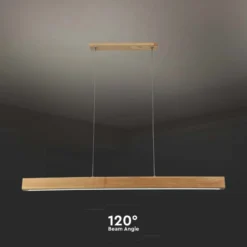12W LED pendel i træ, 4000K, 80 cm, inkl. lyskilde, neutral - Kulør