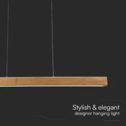 12W LED pendel i træ, 4000K, 80 cm, inkl. lyskilde, neutral - Kulør