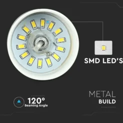 7W LED pendellampe, Guld akryl skærm, Ø12cm, inkl. lyskilde, 4000K - Kulør: Neutral