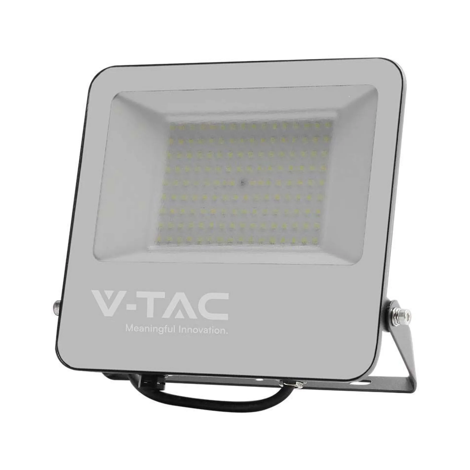 100W LED projektør, 160lm/W, 16000lm, 4000K, IP65, sort - V-Tac