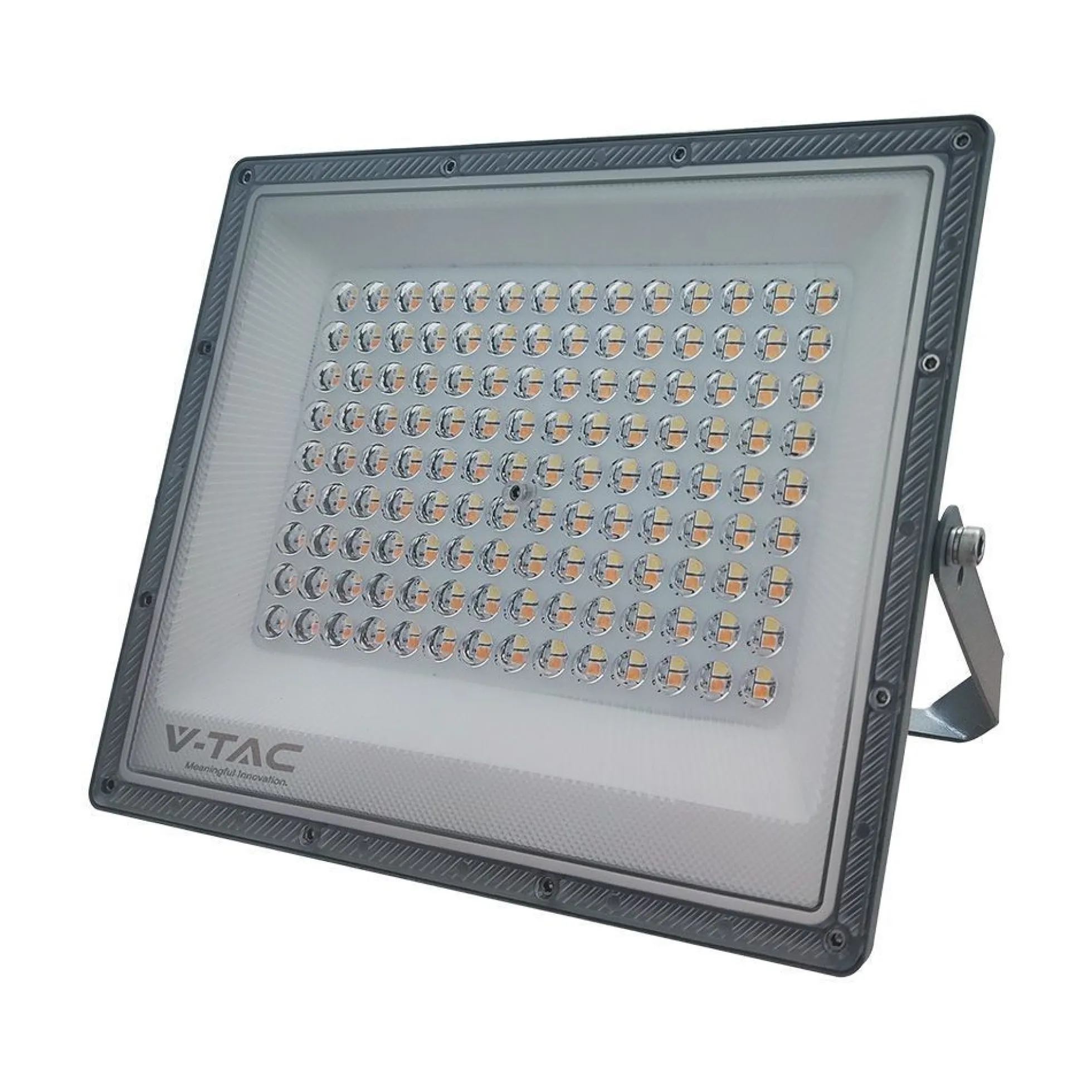 100W LED projektør, 3 lyskulører, udendørs, grå - VT-44100CCT.3i1