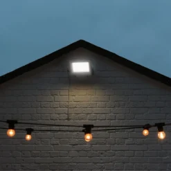 100W LED projektør, 3 lyskulører, udendørs, grå - VT-44100CCT.3i1