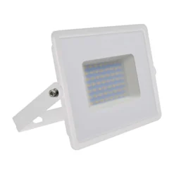 50W LED Projektør med hvidt hus, 6500K, 4300lm, RA70, IP65