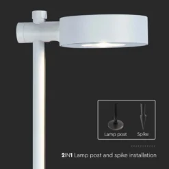 7W LED pullertlampe, hvid, IP65, 520lm, RA90 - V-Tac