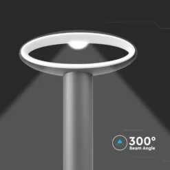 9W LED pullertlampe, mørkegrå, IP54, 500lm, Ra80 - V-Tac