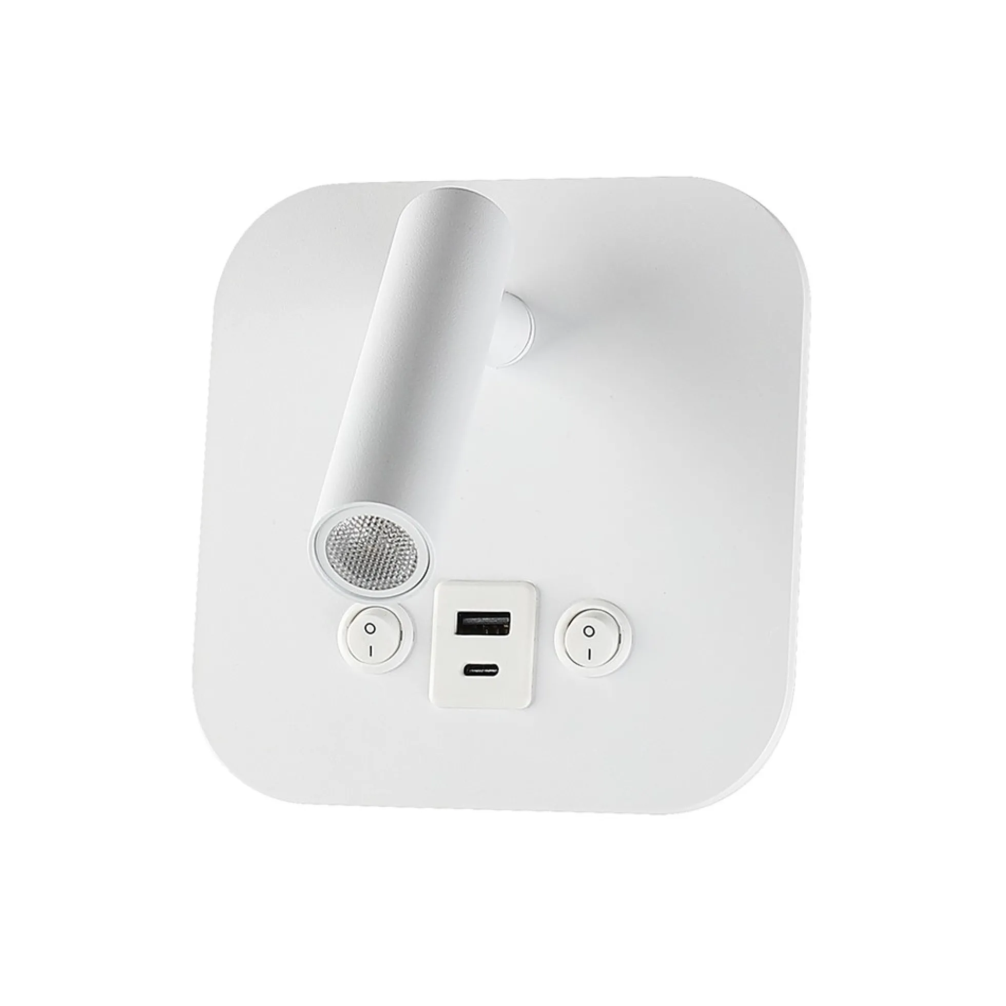 8W LED sengevæglampe med USB/PD opladning, CREE chip, 3000K, hvid, inkl. lyskilde - Kulør: Varm