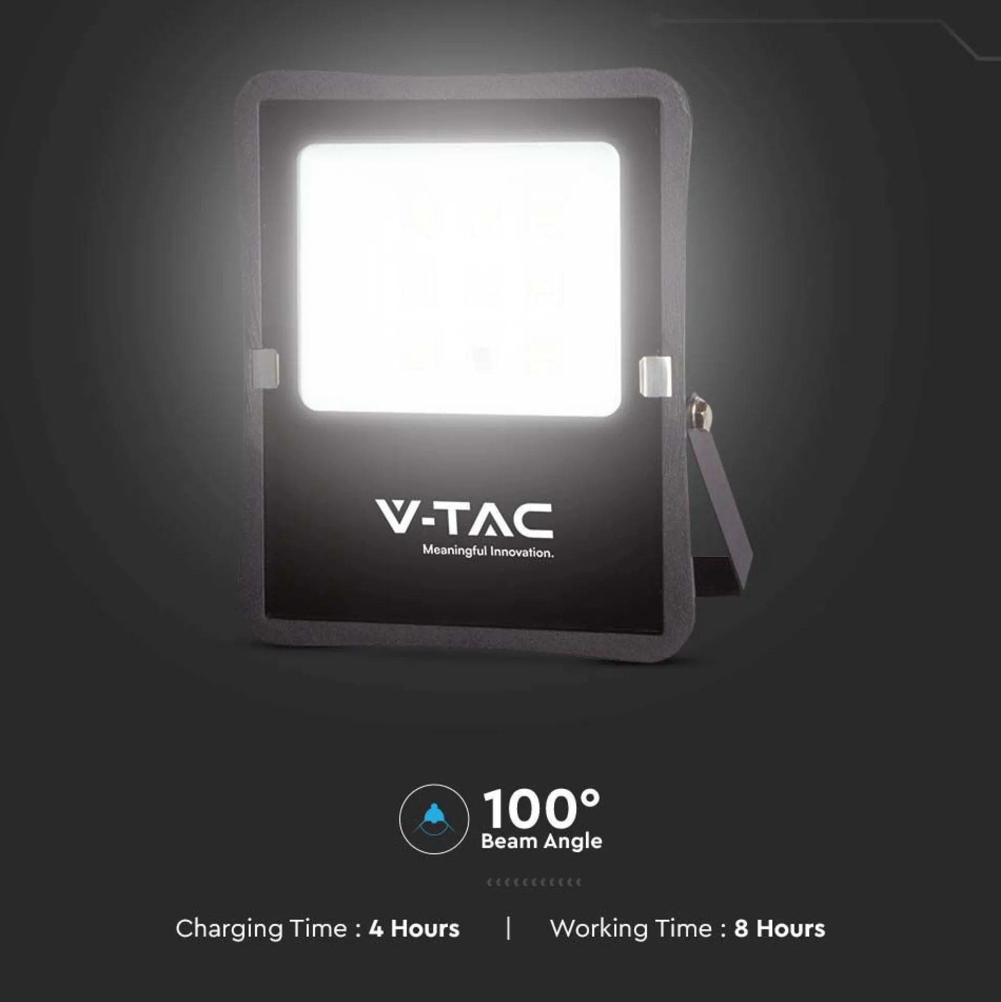 200W LED solcelle projektør med sensor, 1600lm, IP65, inkl. fjernbetjening, kold hvid - Kulør : Kold