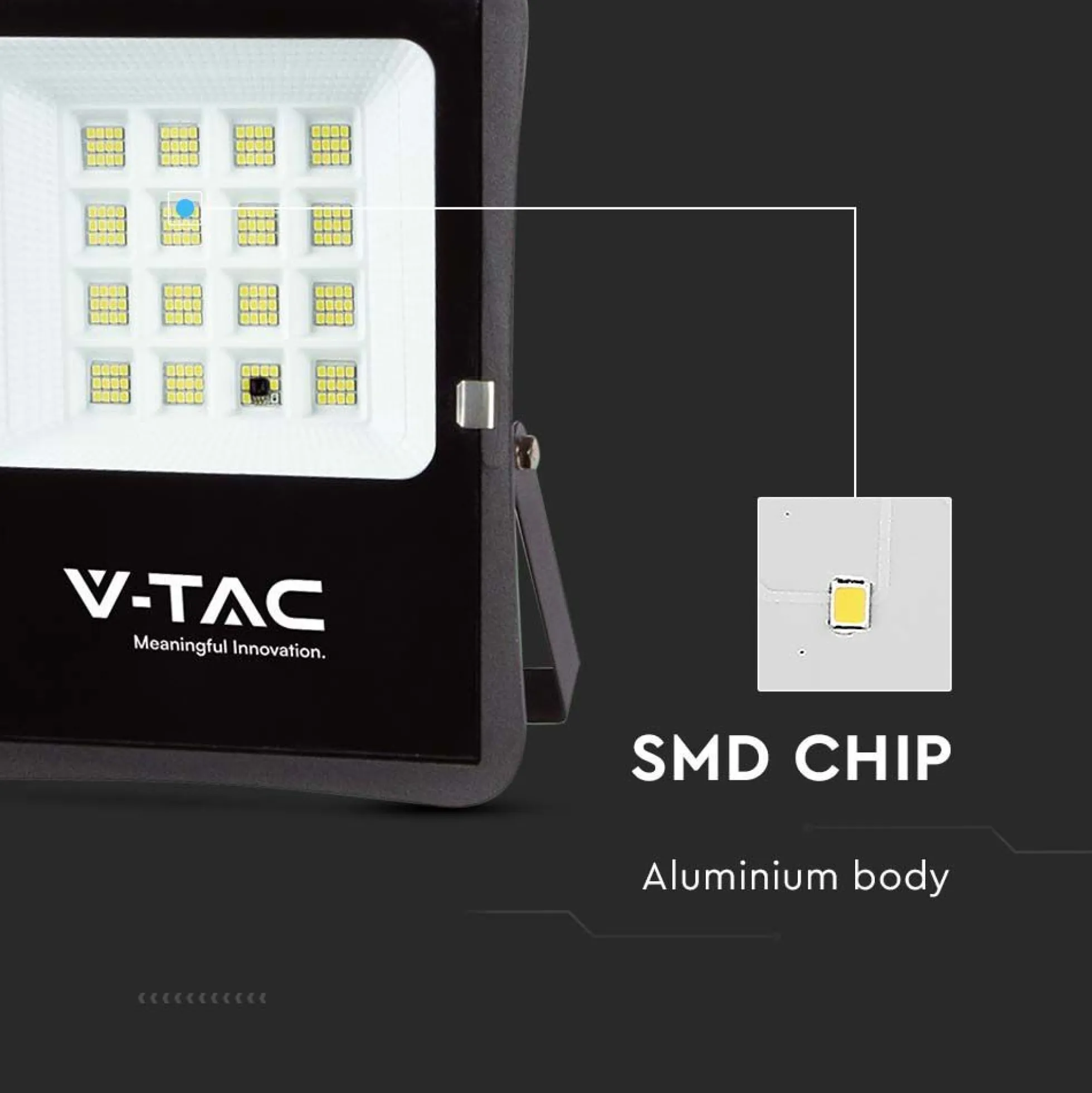 200W LED solcelle projektør med sensor, 1600lm, IP65, inkl. fjernbetjening, kold hvid - Kulør : Kold