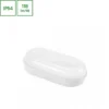 8W LED Technic væglampe, IP54, IK10, oval, hvid, inkl. lyskilde, 4000K