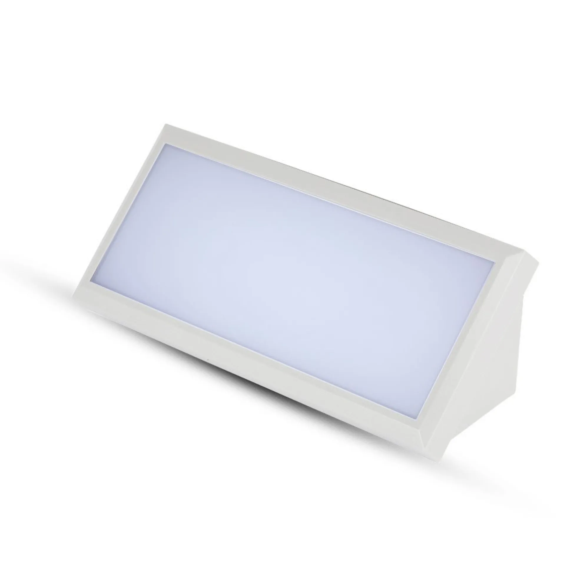 12W LED udendørs væglampe, IP65, 1250lm, 110 grader, inkl. lyskilde, varm - VT-8054.wh.3000K