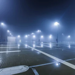 100W LED vejarmatur til wireophæng, 130lm/W, Samsung LED chip, IP65, 4000K, grå, IK08 - Kulør : Neutral