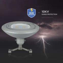 100W LED vejarmatur til wireophæng, 130lm/W, Samsung LED chip, IP65, 4000K, grå, IK08 - Kulør : Neutral