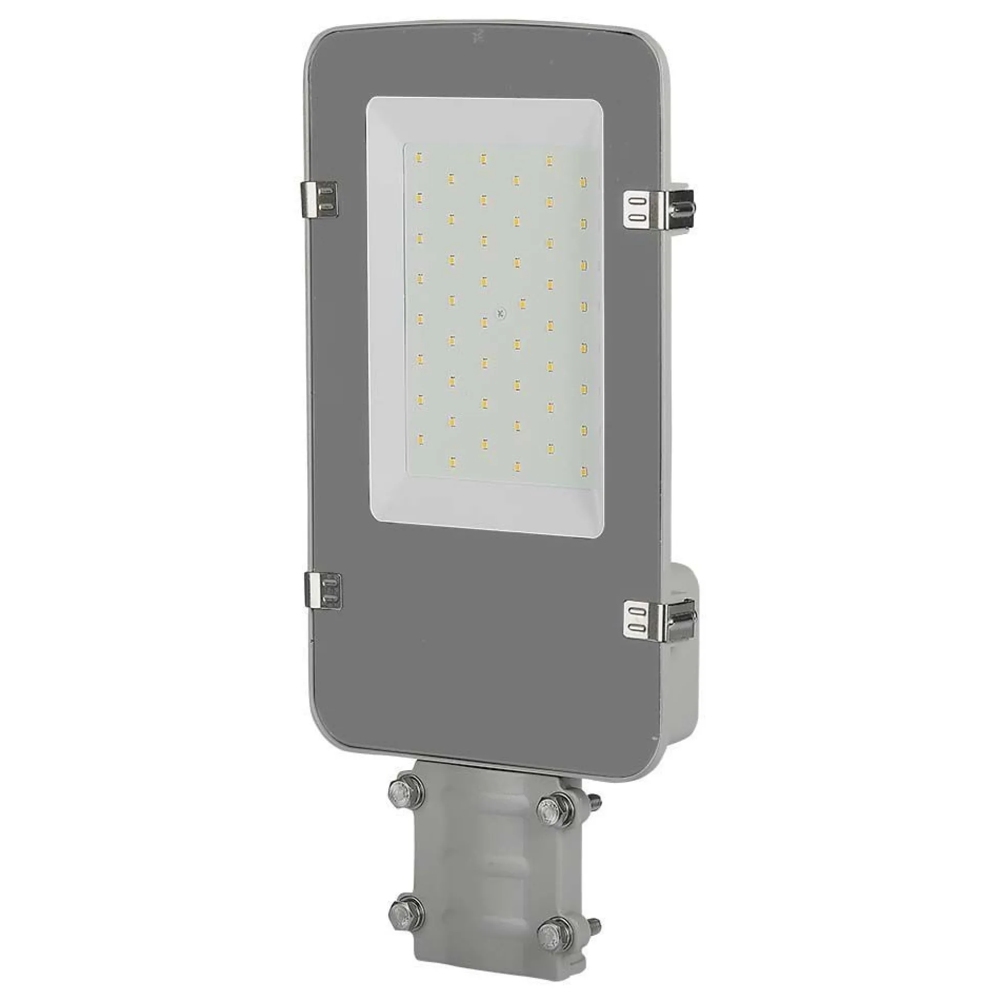 30W LED vejlygte med Samsung chip, 6500K, grå hus, 3000lm, RA80, IP65