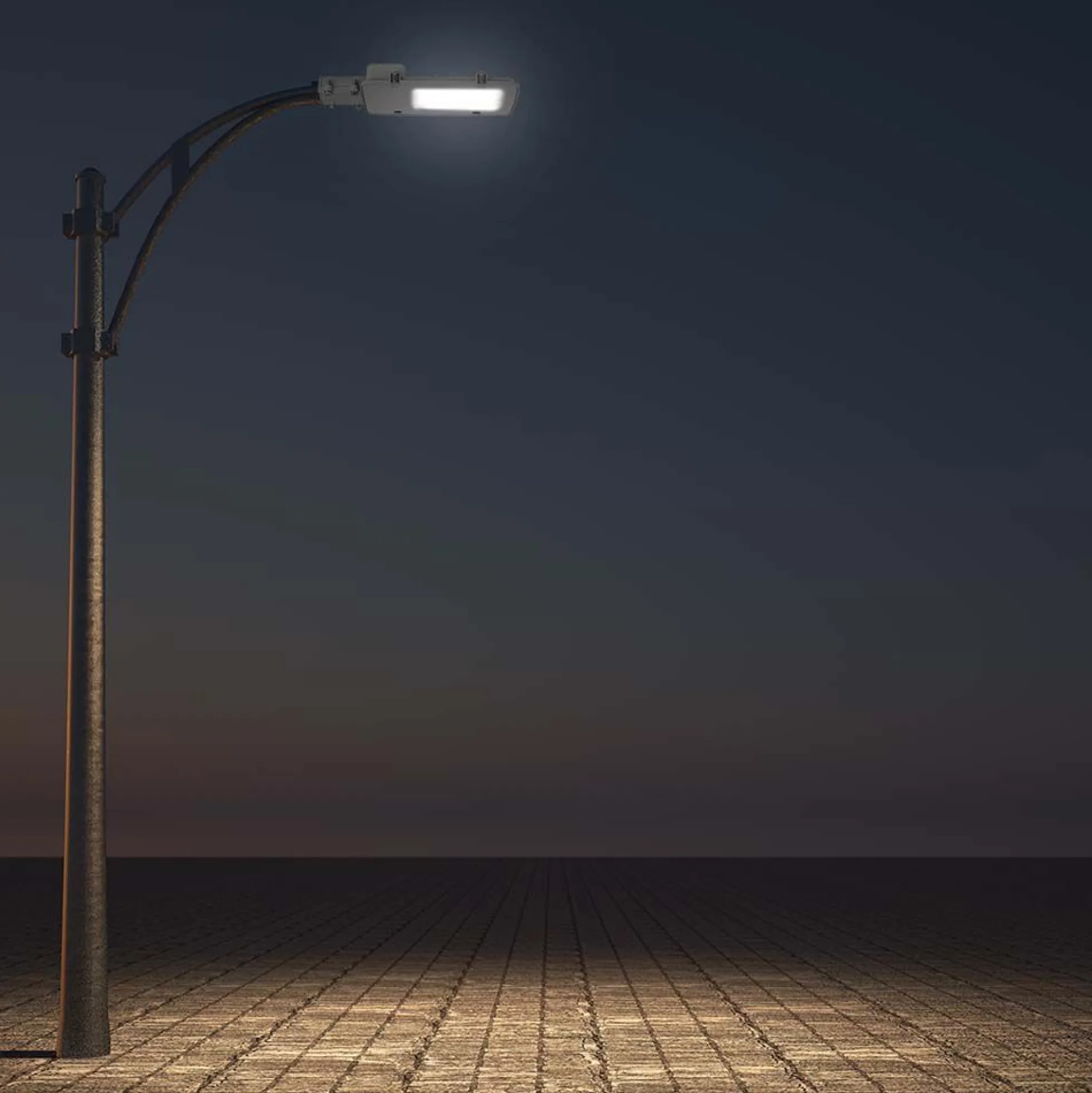 30W LED vejlygte med Samsung chip, 6500K, grå hus, 3000lm, RA80, IP65