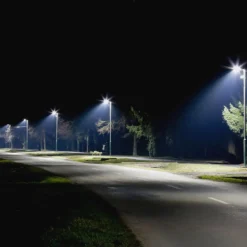30W LED vejlygte med Samsung chip, 4000K, grå, 3000lm, RA80, IP65