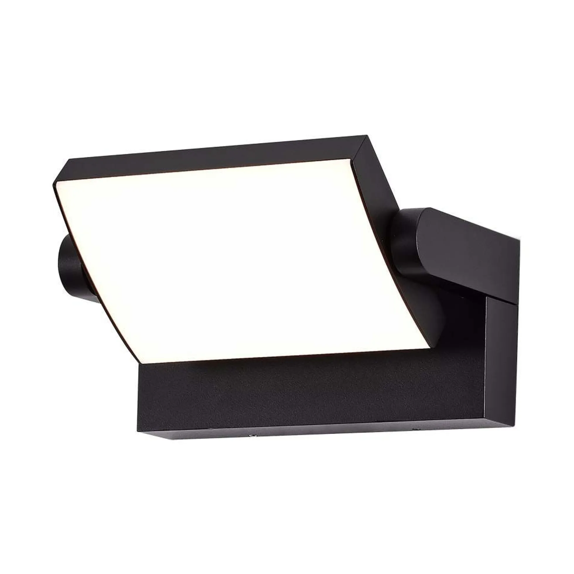 17W LED væglampe - IP65, sort, aluminium - Kulør : Varm