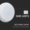 12W LED væglampe, 6500K, kold kulør