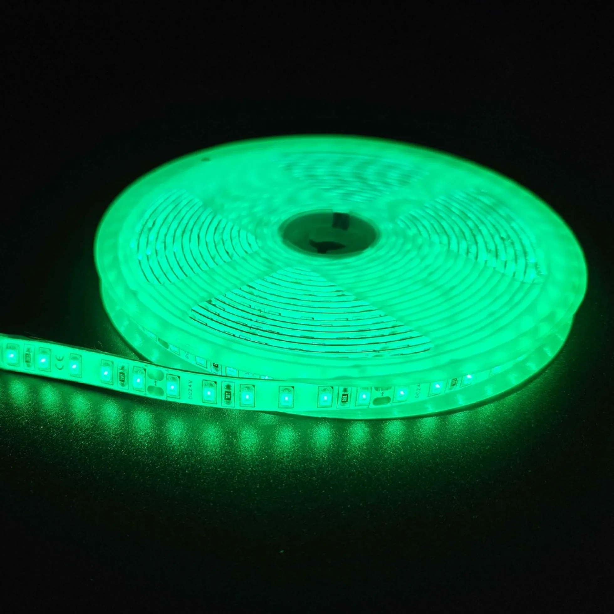 10W/m LED strip, 24V DC, IP65, 120 LED pr. meter, 5 meter