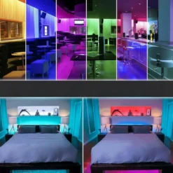 12W/m RGB+WW LED strip, 5 meter, IP65, 60 LED pr. meter, 24V