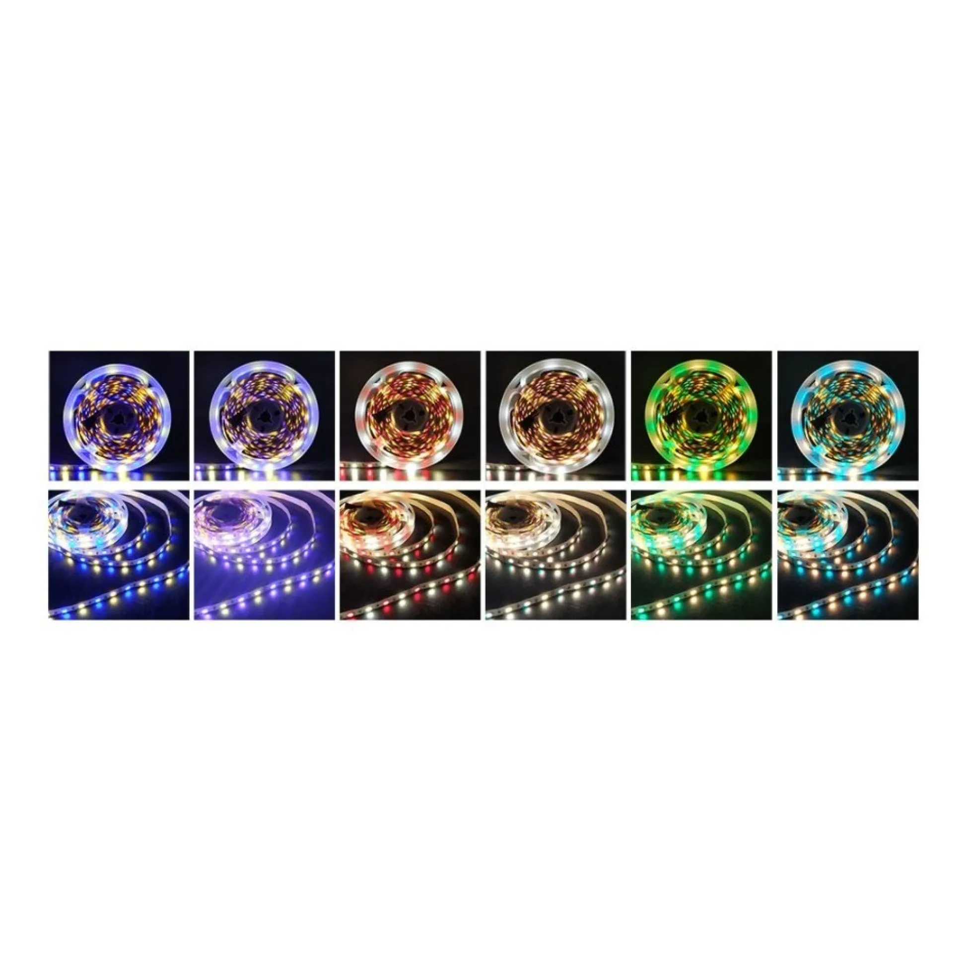 12W/m RGB+WW LED strip, 5 meter, IP65, 60 LED pr. meter, 24V