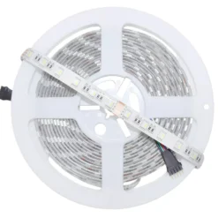 12W/m RGB+WW LED strip, 5 meter, IP65, 60 LED pr. meter, 24V