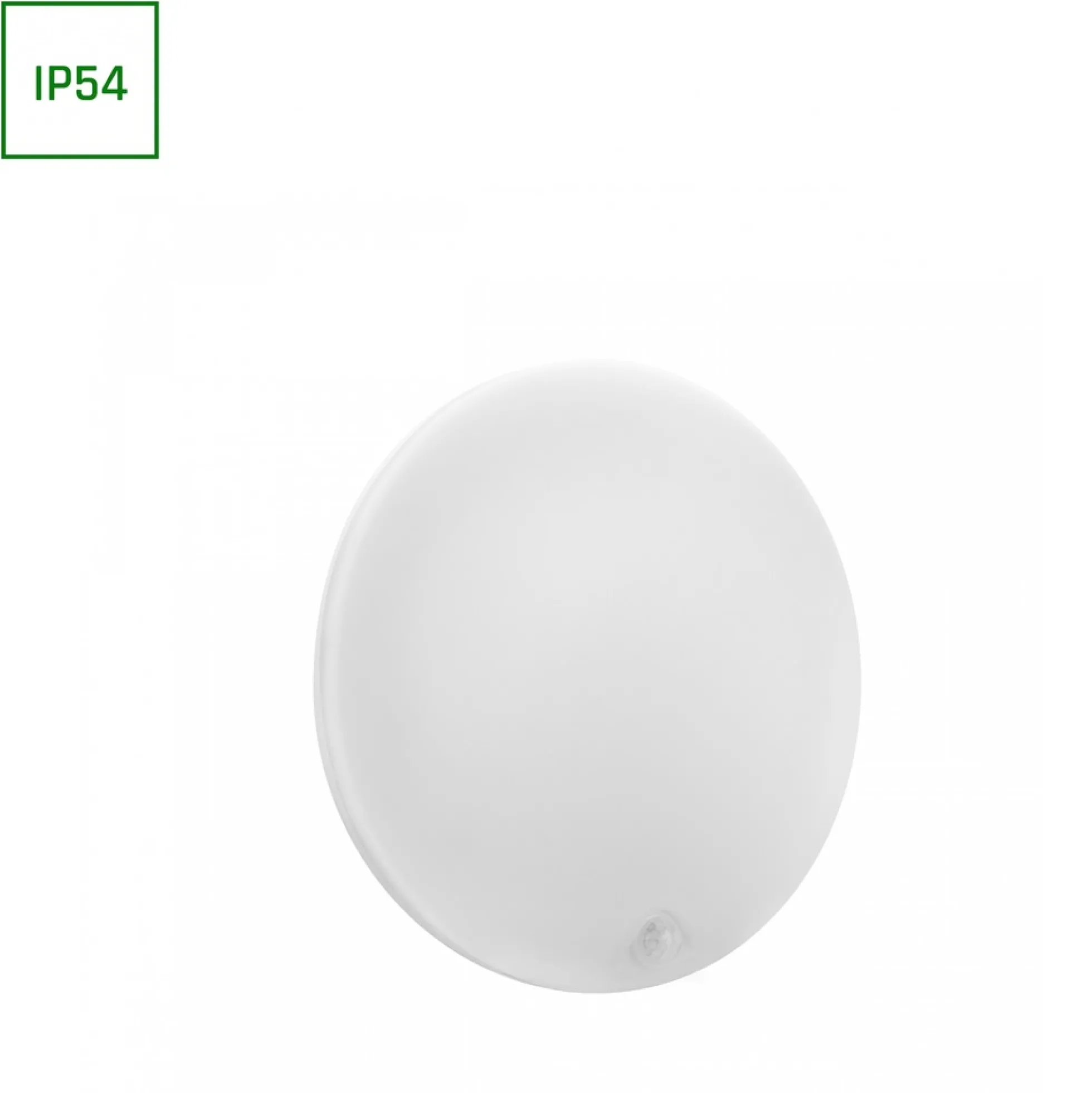 18W Nymphea Proxi PIR, IP54, Ø30cm, 30x6cm, 120°, Rund, Hvid, Ikke dæmpbar, 4000K