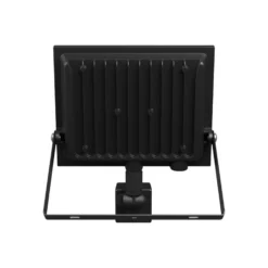 50W projektør med sensor, IP44, 4300 lumen, Aluminium, Glas, Sort
