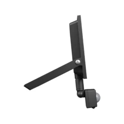 50W projektør med sensor, IP44, sort, arbejdslampe, varm kulør, 230V (restsalg)