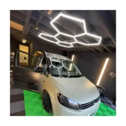 168W, RA95, hexagon LED, 5 felter komplet sæt, inkl. strømtilslutning, ikke dæmpbar, neutral kulør
