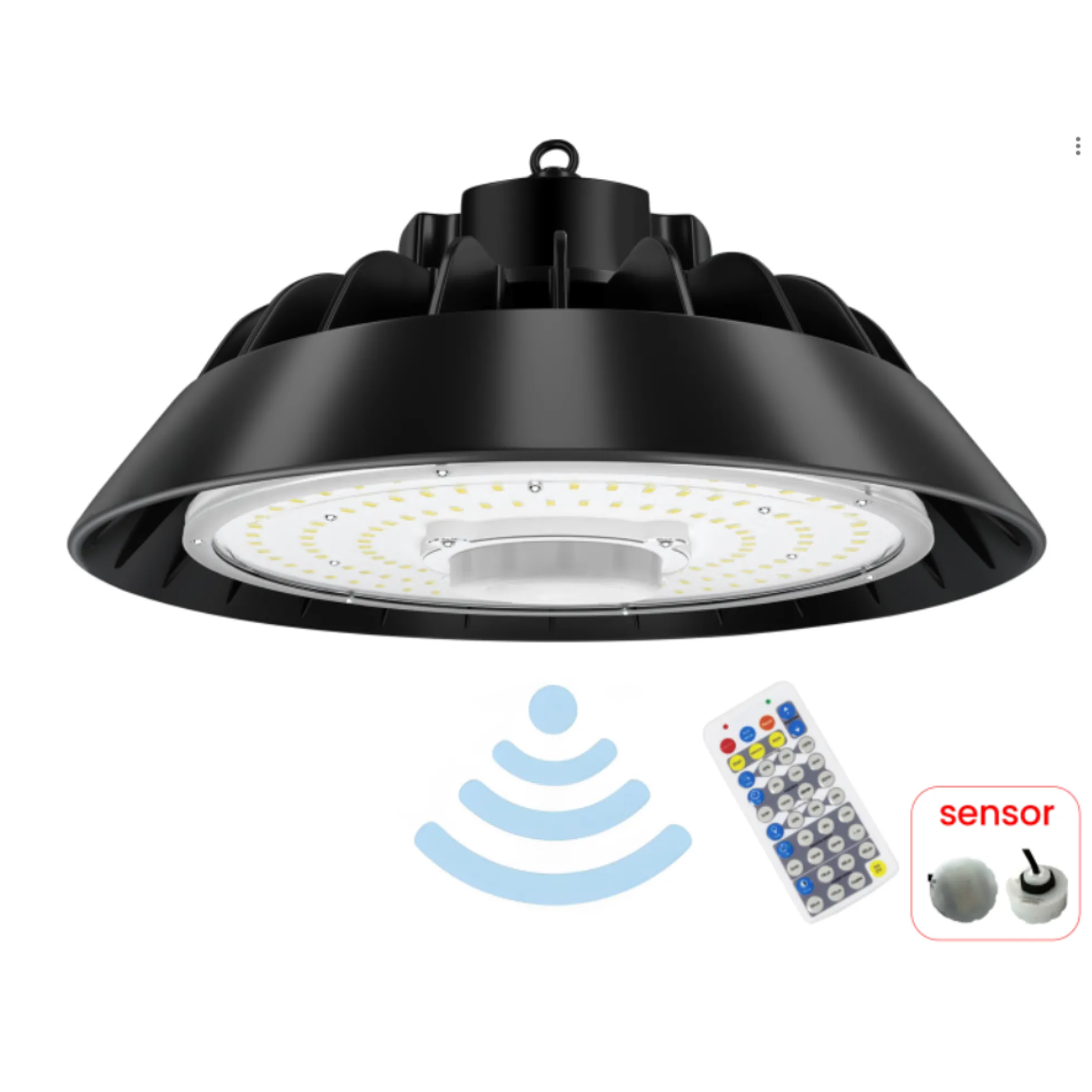 240W sensor high bay Intelligent2, 150lm/W, indbygget lys- og bevægelsessensor, 4000K, 120° spredning