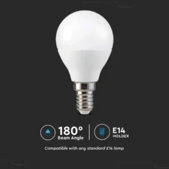 4,8W Smart LED pære E14 RGB+3000K dæmpbar med RF kontrol - 470lm RA80