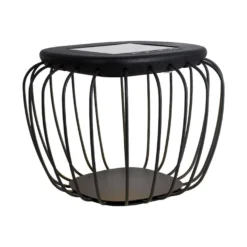 1W Solara designer have/bordlampe - Solcelle, IP44, sort, lantern-formet, 3000K+6000K, inkl. lyskilde - CCT (Varm til Kold Hvid)