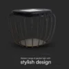 1W Solara designer have/bordlampe, solcelle, IP44, 120lm, 3000K+6000K, grå, lanterneformet - Kulør: CCT (Varm til Kold Hvid) - Kulør: CCT (Varm til Kold Hvid)