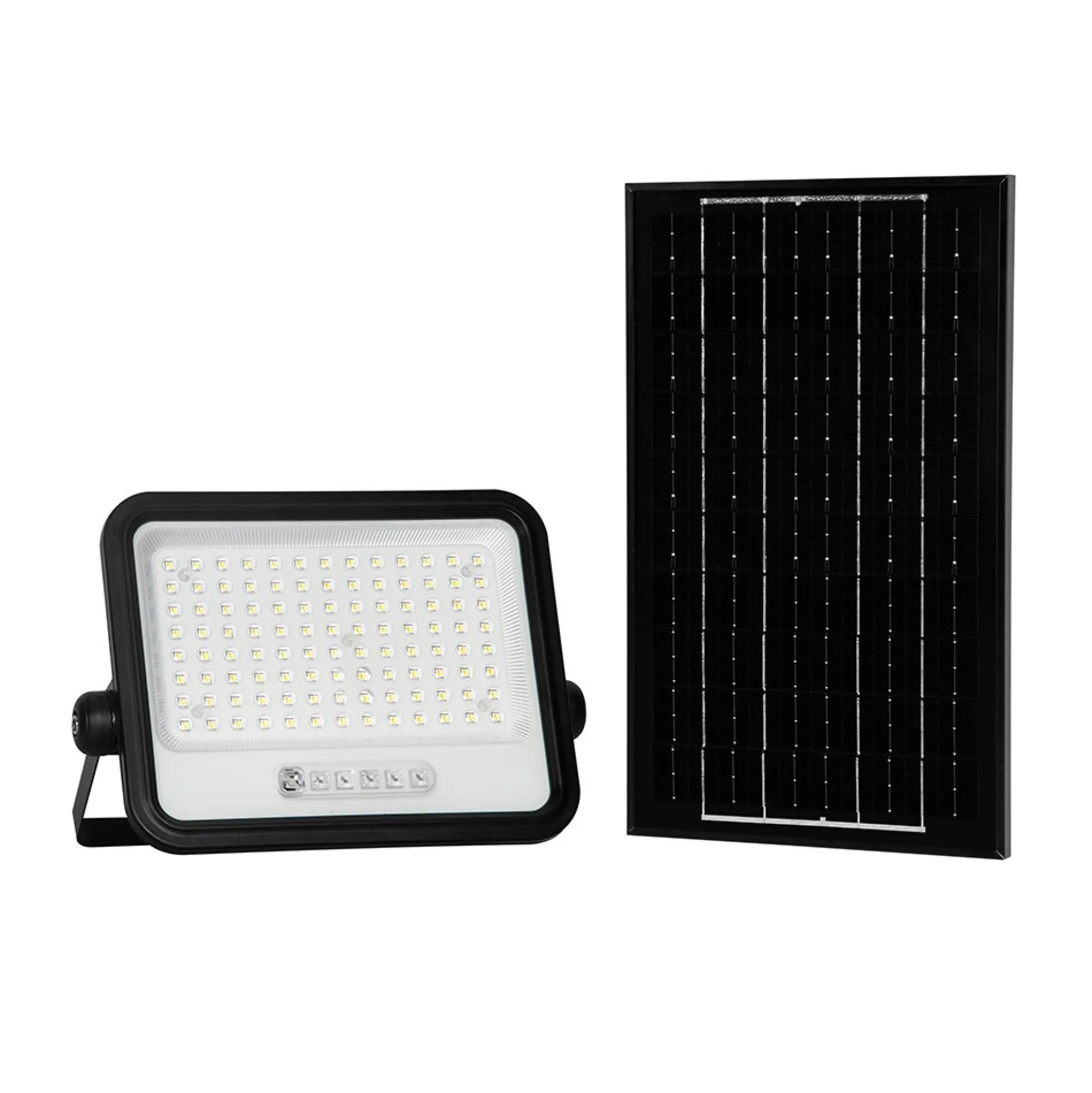 10W solcelle LED projektør, 1700lm, IP65, med solcelle og sensor