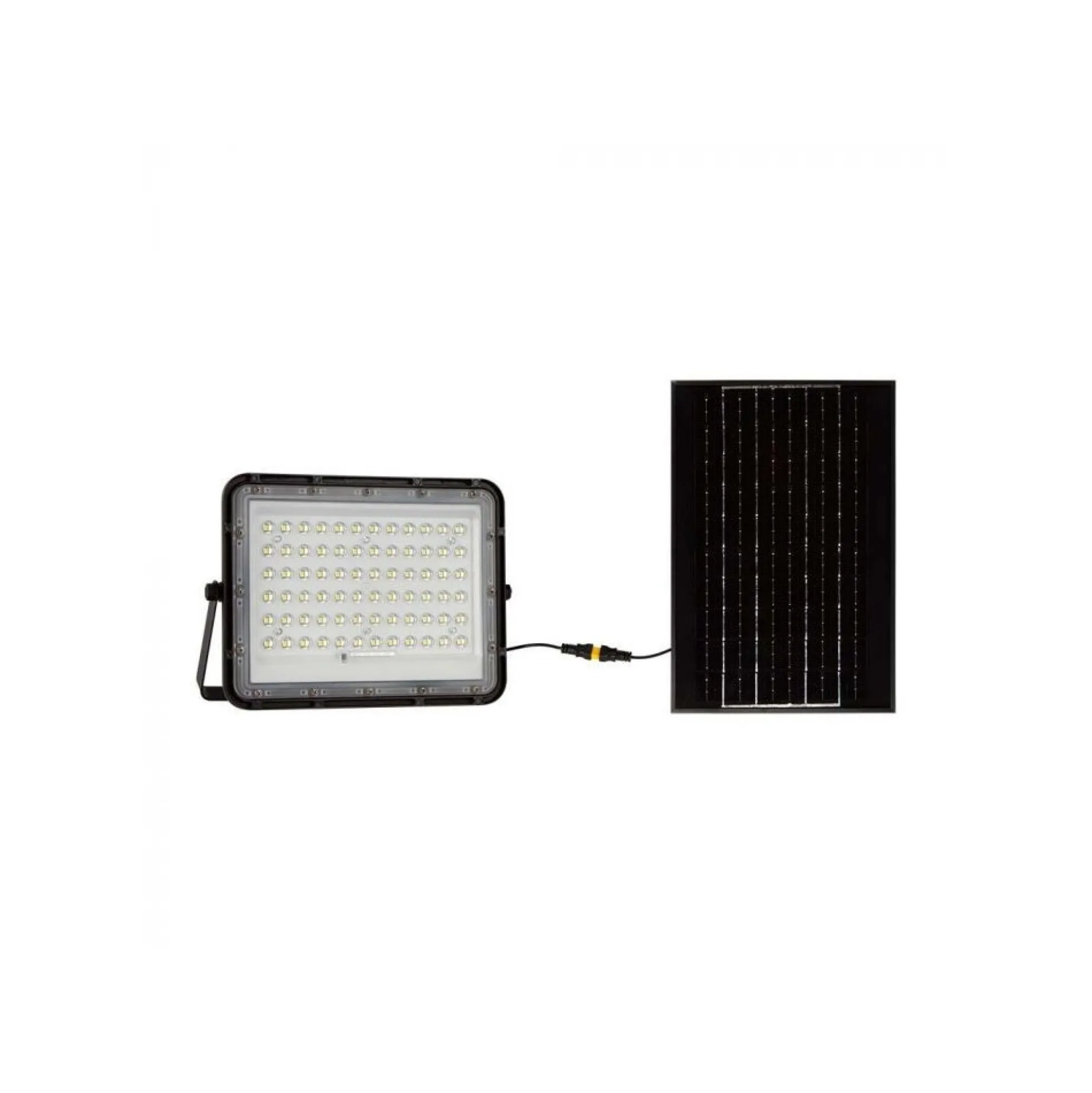 15W solcelle projektør LED, IP65, 1200 lumens, 4000K, 235 x 180 mm, sort - V-Tac