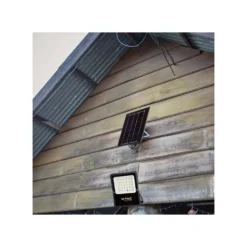50W Solcelle projektør LED, IP65, sort, 4200 lumen, 4000K, 120 graders spredning, 437 x 356 mm - V-Tac