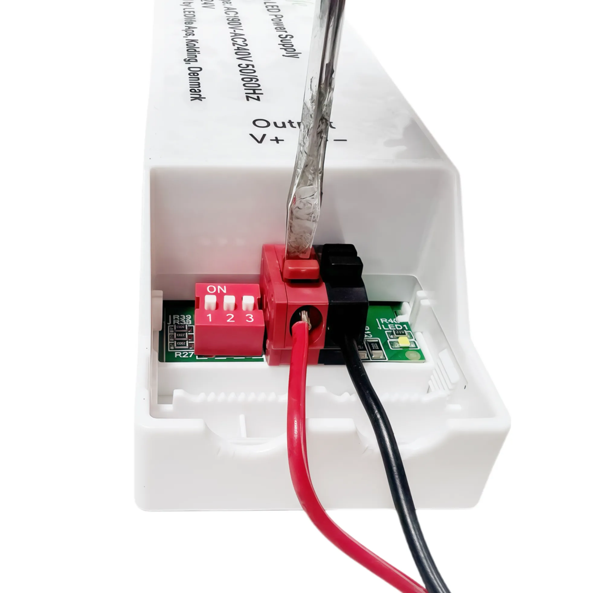 200W, 24V DC strømforsyning, 12.5A, IP20 indendørs, Flicker free