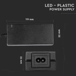 78W / 12V DC strømforsyning til LED strips, 6.5A, IP44 vådrum