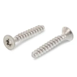 2X5 A2 plastskrue, undersænket, TX6