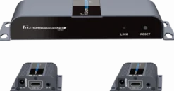 1X2 HDMI Forlænger Splitter over CAT6/6a/7 40m med IR pass-back