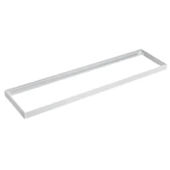 120x30 LED panelramme - Let montering, plasthjørner, skrufri design, hvid kant