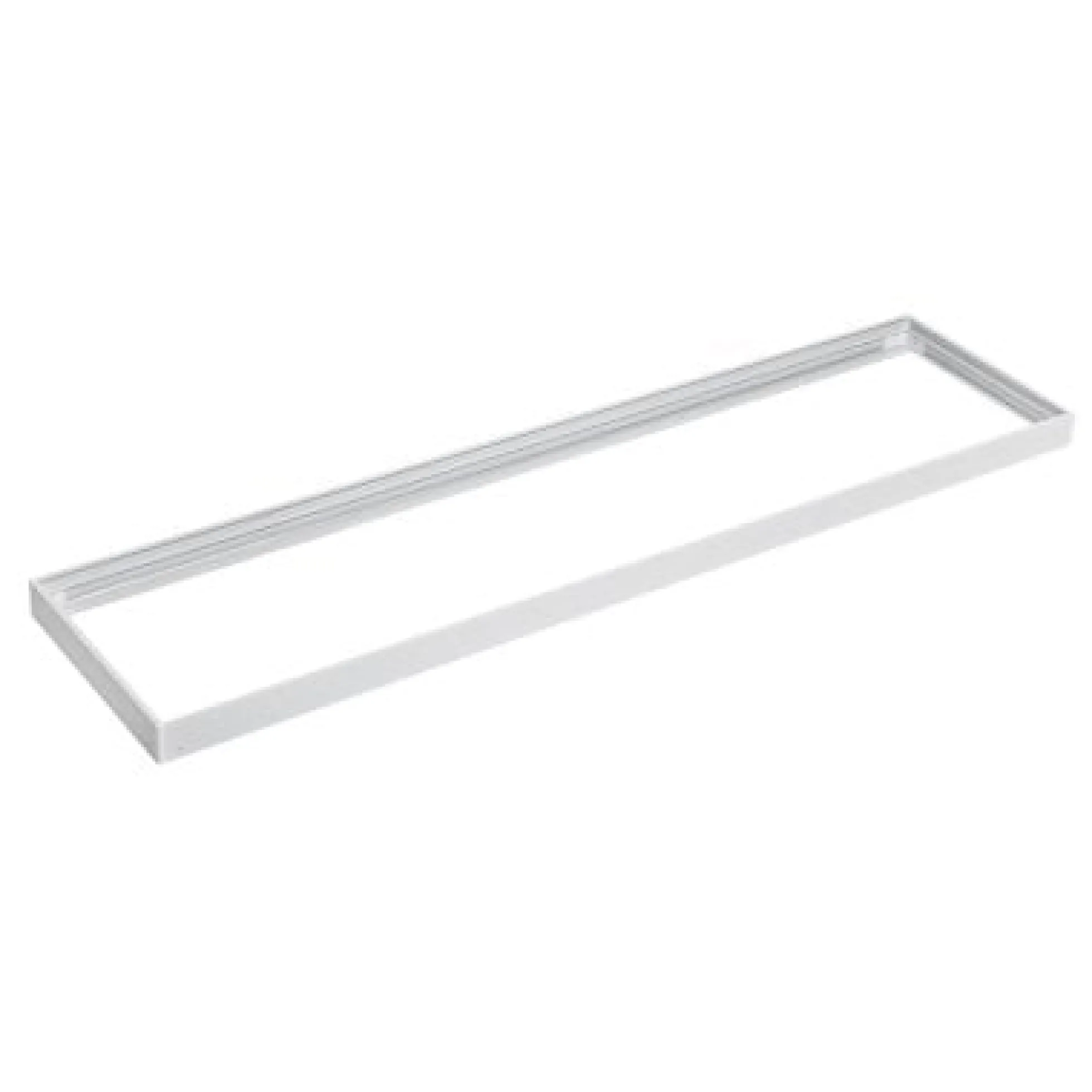 120x30 LED panelramme - Let montering, plasthjørner, skrufri design, hvid kant