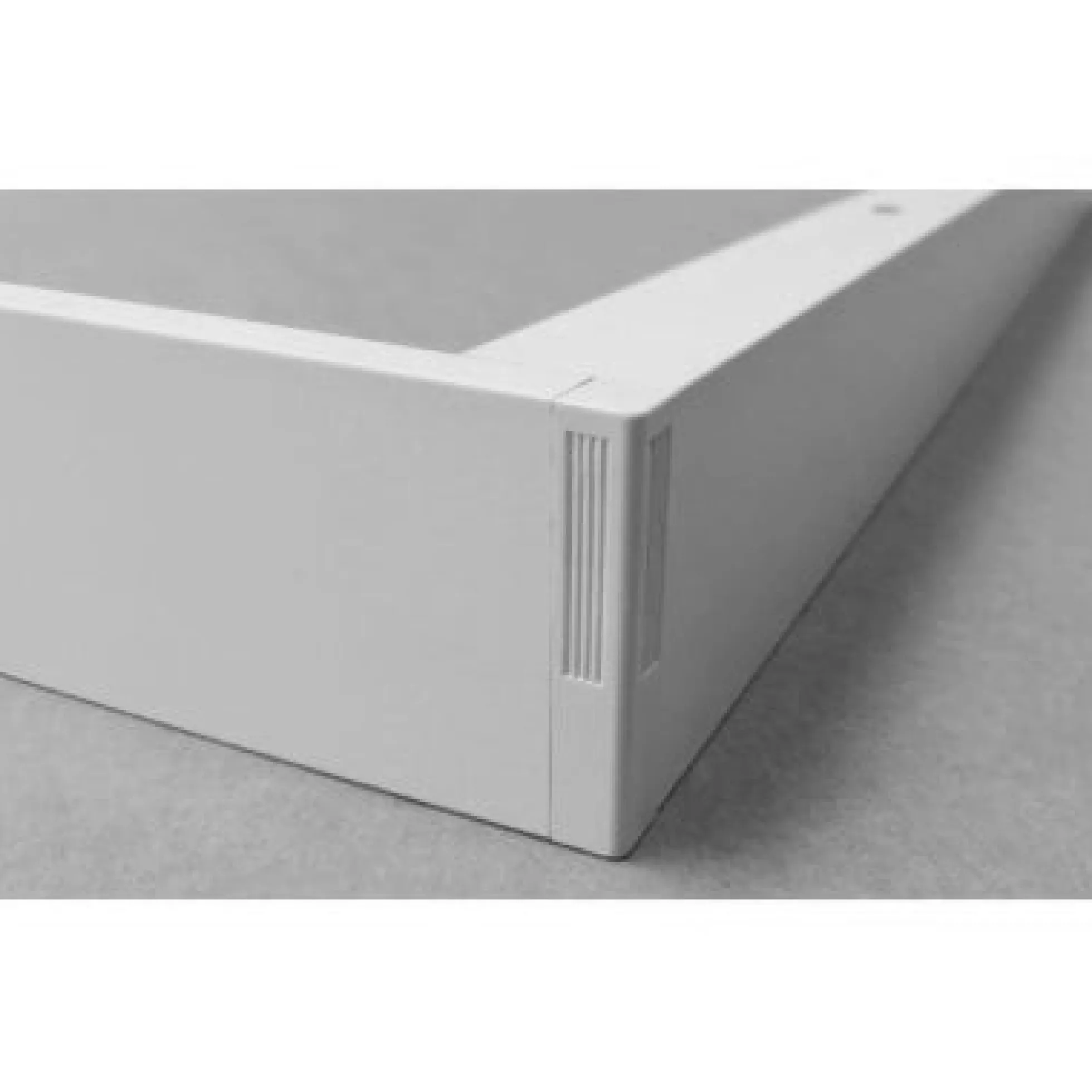 120x30 LED panelramme - Let montering, plasthjørner, skrufri design, hvid kant