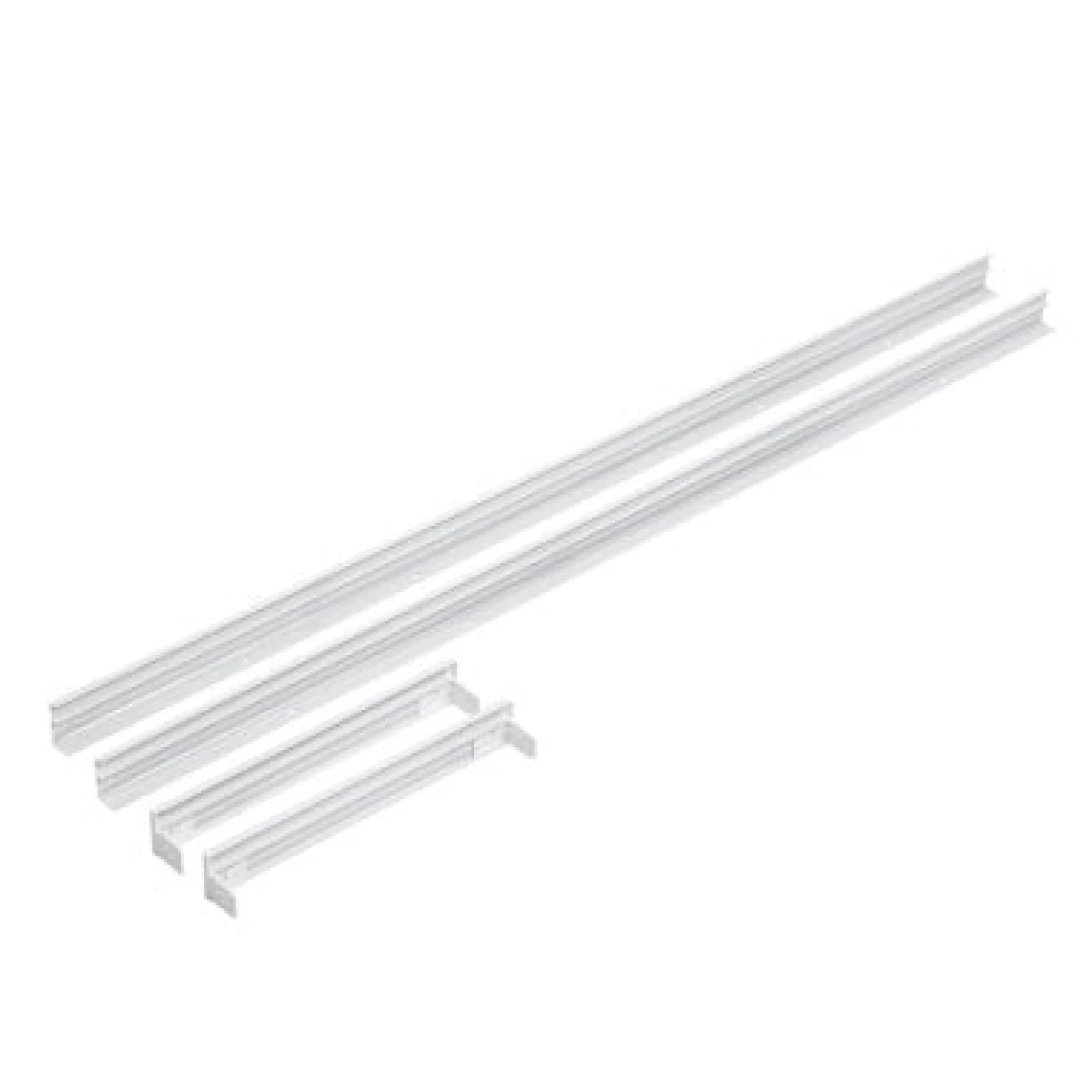 120x30 LED panelramme - Let montering, plasthjørner, skrufri design, hvid kant