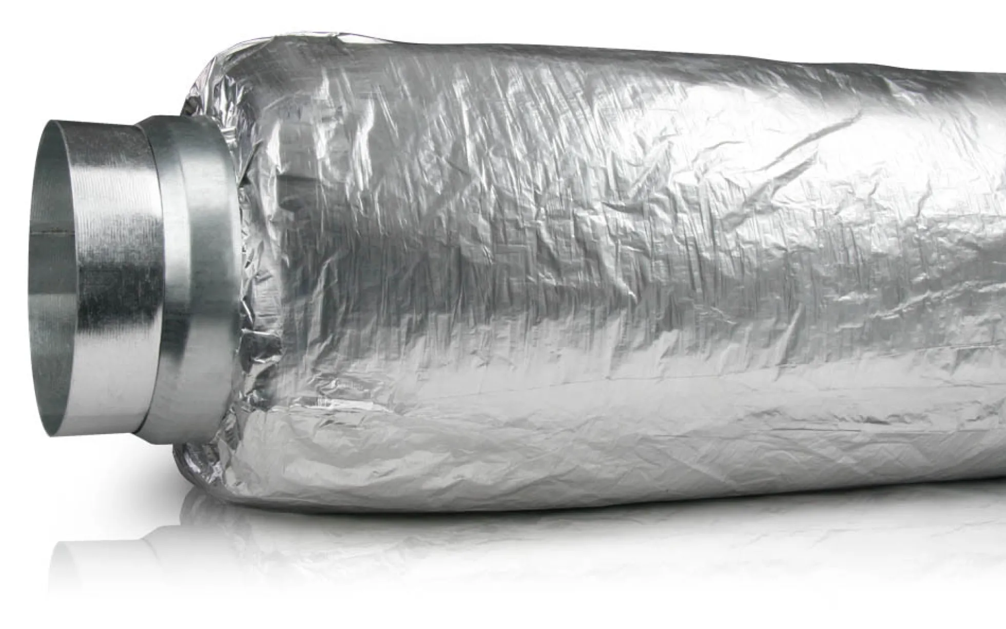 250 x 1200 mm Flex lyddæmper ventilation SLF, 25 mm isolering - Air2Trust