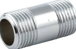 1/2" x 50 mm messing nippelrør, forkromet