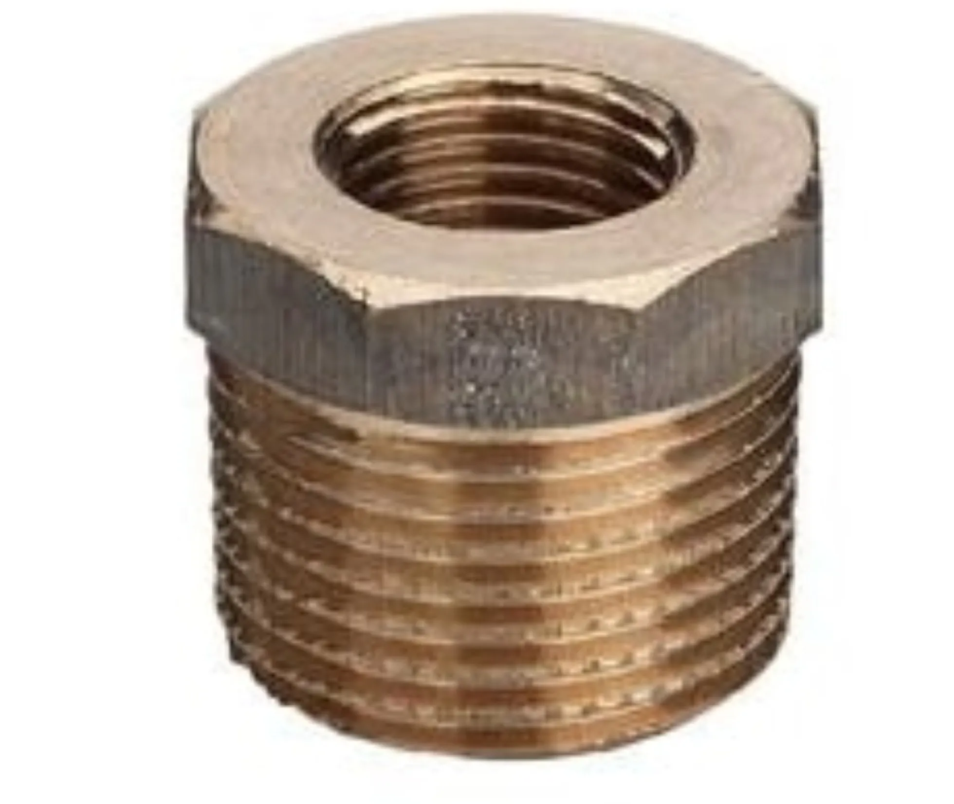 3/4" x 1/2" Nippelmuffe Rødgods Silicium Bronze