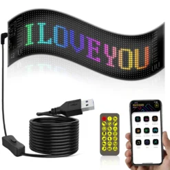 2x Pixel matrix panel 20x64, Bluetooth, 5V USB