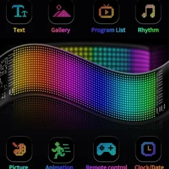 2x Pixel matrix panel 20x64, Bluetooth, 5V USB