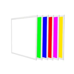 60x60 wifi RGB+CCT LED panel, 36W, højde: 13 mm, hvid kant, kulør: RGB + CCT (varm til kold hvid)